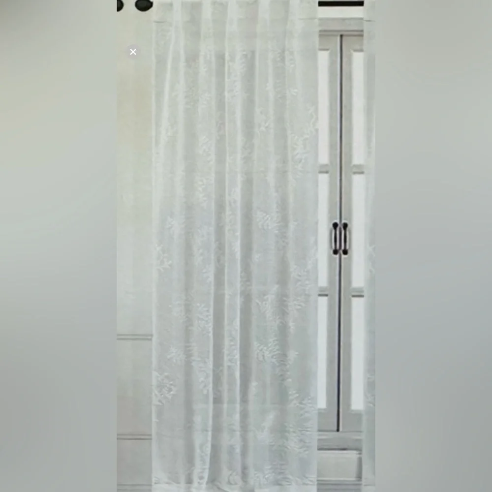 FLORA Collection Set Of 4 Extra Long Backtab Window Panels - 37